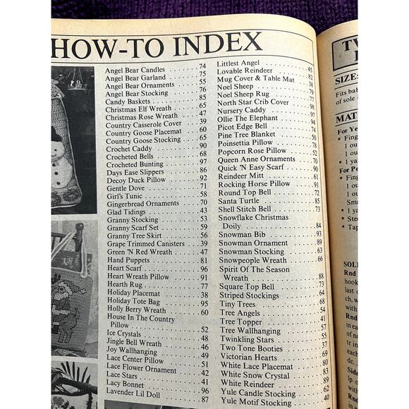 Christmas Crocheted pattern book 1989 - Picture 15 of 15